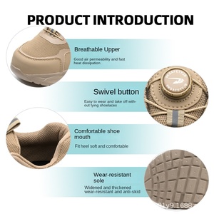 Rotating Button Safety <b>Shoes</b> <b>Men</b> Puncture-Proof <b>Work</b> Sneakers Protective <b>Shoes</b> Brand Indestructible Steel Toe <b>Shoes</b> <b>Work</b> Boots - Product Image 3