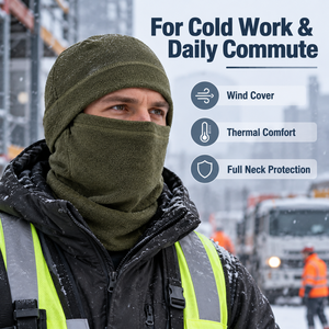 Penutup Kepala Polar Fleece Anti Angin untuk Musim Dingin, Masker Wajah Penuh, Pelindung Leher untuk Perjalanan, Pekerjaan Luar Ruangan, Persediaan Grosir Siap Kirim - Product Image 4