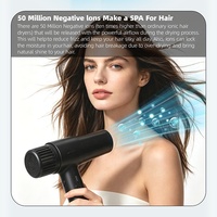 RUCHA Sèche-cheveux ionique professionnel 2000 W, moteur BLDC, haute vitesse, pour salon, voyage et usage domestique