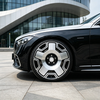 Rines Forjados Fx 6061 T6 de 20 y 22 Pulgadas con Acabado Mecanizado Negro, Estilo Maybach para Mercedes Clase S W223