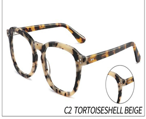 Lujo cuadrado clásico patrón acetato Anti-azul ligero prescripción gafas marcos ópticos moda Unisex toda la cara - Product Image 6