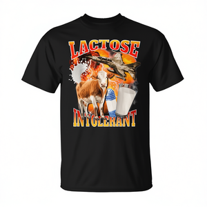 Camiseta con meme de intolerancia a la lactosa, unisex, talla para adultos de S a 3Xl, regalo divertido para un estilo de vida sin lácteos - Product Image 2