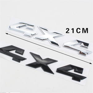 <span class=keywords><strong>4x4</strong></span> ABS plástico cromado negro vehículo coche letra placa de identificación pegatina coche insignia emblema - Product Image 2