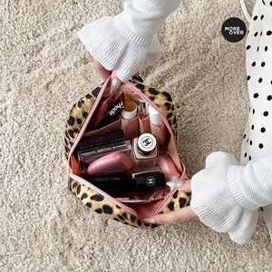 Leopard Print Travel <b>Makeup</b> <b>Bag</b> Wholesale Custom Brand Logo Cosmetic Toiletry Storage Organizer <b>Large</b> Capacity Portable <b>Bag</b> - Product Image 3
