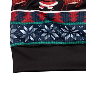 Pull de Noël pour homme, tricoté épais, motif jacquard, coupe décontractée, noir, fibre acrylique, vêtement d'hiver - Product Image 4