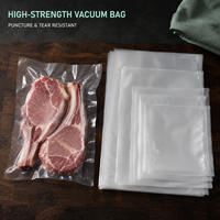 Sacs sous vide 7 couches coextrudés PA PE Nylon lisses brillants 240 microns avec encoche de déchirement thermoscellables hermétiques vente en gros