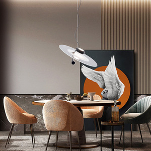 Lámpara de Techo Italiana para Restaurante Moderno Minimalista Stilnovo Bascula, Diseño Único de Platillo Volador, Estilo de Diseñador - Product Image 1