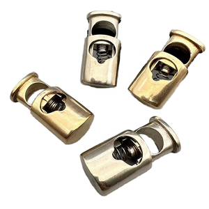 Garment Drawstring Brass Stopper <b>Toggle</b> Clasp Buckle Spring Snap Rope <b>Clamp</b> Cord Lock Marine Rigging Yacht Boat Hardware Brass S - Product Image 6