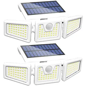 Solarreflektor für den Außenbereich Led-Projektor Hochwasserlicht Batterie Scheinwerfer Led Außenbereich 6500k fernbedienung wasserdichtes Hochwasserlicht