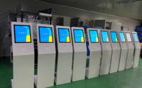 Sistema de reserva de citas en línea con pantalla táctil, quiosco de autoservicio de gestión de colas digitales para biblioteca y hotel
