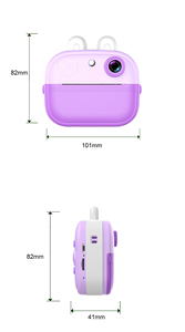Xách tay tùy chỉnh Mini ảnh nhãn dán máy in có thể sạc lại DIY sổ lưu niệm in máy ảnh đồ chơi CMOS Hình ảnh cảm biến MP3 MicroSD - Product Image 3
