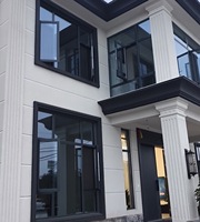 Jendela Kusen Aluminium Desain Profesional, Dapat Disesuaikan, Kaca Ganda, Dilengkapi Kasa Nyamuk