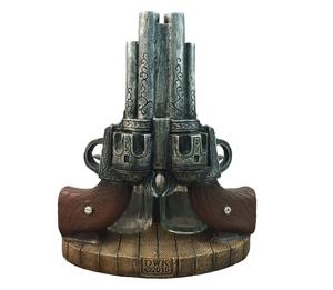 Figurine porte-épices avec salière et poivrière en <span class=keywords><strong>verre</strong></span> rechargeable, ensemble de 3 pièces Western Old Farm, décor de cuisine, décor de Table de ferme - Product Image 1