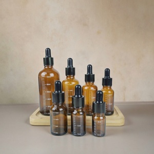 Botella de Vidrio Transparente de 30 ml (1 oz) para Suero, con Gotero de Bambú, Impresión Serigráfica de Aceites Esenciales, Venta al Por Mayor - Product Image 3