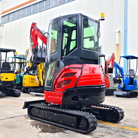 LIVRAISON GRATUITE Mini-excavatrice à moteur KUBOTA 3,5 tonnes 1,2T 2,5T Excavatrices Bagger Digger Pelle Excavadora pour ferme Prix bas