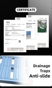 Plateforme pliable isolée <span class=keywords><strong>en</strong></span> <span class=keywords><strong>fibre</strong></span> <span class=keywords><strong>de</strong></span> <span class=keywords><strong>verre</strong></span> avec marchepied <span class=keywords><strong>en</strong></span> aluminium, capacité <span class=keywords><strong>de</strong></span> charge <span class=keywords><strong>de</strong></span> 150 kg pour électriciens et décoration hôtelière - Product Image 6