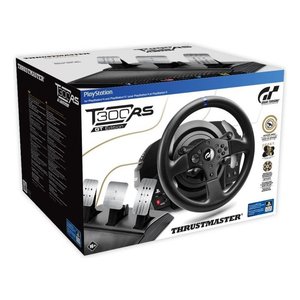 Volant et pédalier Thrustmaster pour simulateur de course, compatible avec 4 T300Rs GT Edition, frein à main filaire noir, modèle 0705849 - Product Image 2