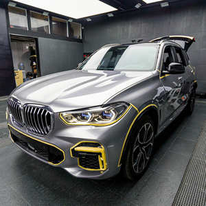 Film de protection de carrosserie automobile brillant, film de protection de carrosserie automobile en PET, vinyle gris Nardo - Product Image 1