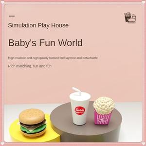 Juguete de Simulación de Restaurante Occidental con Mini Hamburguesas y Papas Fritas, Modelo de Cocina, Regalo de Cumpleaños para Niños de 4 a 6 Años - Product Image 4