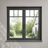 Ventanas Americanas de Aluminio Tipo Huracán con Mosquitera, Abatibles y Giratorias, Triple Vidrio para Casas