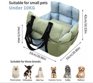 Asiento de <span class=keywords><strong>Coche</strong></span> Portátil <span class=keywords><strong>para</strong></span> <span class=keywords><strong>Perros</strong></span>, Cama Elevadora <span class=keywords><strong>para</strong></span> Mascotas, Transportín de Viaje con <span class=keywords><strong>Cinturón</strong></span> de Seguridad, Bolsillo de Almacenamiento, Correa <span class=keywords><strong>para</strong></span> el Hombro, <span class=keywords><strong>para</strong></span> Cachorros Pequeños de 22 Libras, Nailon, Apto <span class=keywords><strong>para</strong></span> Avión - Product Image 3