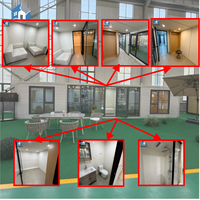 Maison préfabriquée en conteneur Apple Cabin imperméable, taille personnalisée, trois chambres, hors réseau, économie d'énergie, hébergement commercial