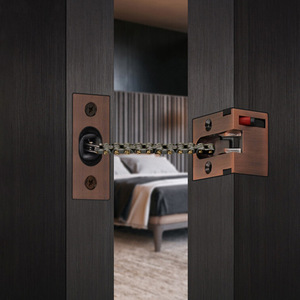 Desain Modern tersembunyi anti-maling kunci rantai pintu Hotel Asuransi Umum baut tersembunyi dengan gesper tersembunyi sekrup instalasi