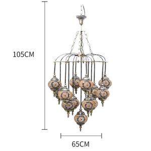 Lampadario in ambra colorato per lampade <span class=keywords><strong>a</strong></span> <span class=keywords><strong>sospensione</strong></span> per Hotel di medio oriente con lampada <span class=keywords><strong>a</strong></span> <span class=keywords><strong>sospensione</strong></span> per ristorante - Product Image 5
