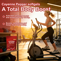 Capsules molles de piment de Cayenne OEM personnalisées, mélange d'herbes 12-en-1 pour la digestion, l'immunité et l'énergie, 240 gélules, fabrication sous marque privée