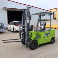 Chariots élévateurs électriques 2 tonnes/1 tonne, transpalettes assis, alimentés par batterie lithium-ion, longueur de fourche 1220 mm, pneus en caoutchouc, 3200 kg