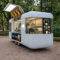 Chariot alimentaire sur mesure Austar 2026 en acier inoxydable, aluminium et fibre de verre, résistant à la rouille, pour café, barbecue, bière, crème glacée, service OEM