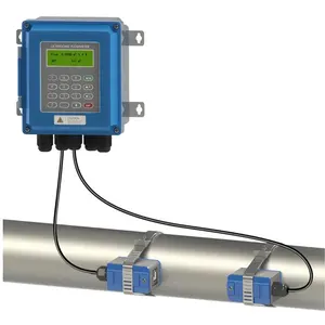 ROKTOOLS Cerdas Digital Ultrasonic Flow Meter untuk Cairan Tidak Mengganggu Transit Clamp On Air Asal Tipe