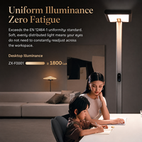 Lampe de lecture au sol à LED, spectre complet 4000K Ra98, sans scintillement RG0, pour les enfants, l'étude et les devoirs
