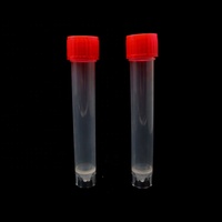Tubos de ensayo congelados de plástico de laboratorio de 5ml, contenedor de tapa de sellado de vial, vial criogénico, tubo de ensayo de tubo criovial con tapón de rosca