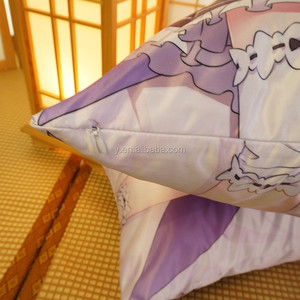 Funda <span class=keywords><strong>de</strong></span> Almohada con Diseño <span class=keywords><strong>de</strong></span> Chica Anime, Personalizada, Regalo para Fans, Tejido Premium Ecológico, Rectangular, para Hogar y Hotel - Product Image 2