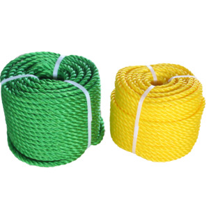 Cordon enroulé en PP de couleur jaune, diamètre 10 mm, longueur de bobine 50 m/100 m, pour supermarché, fourni par l'usine, personnalisable - Product Image 1