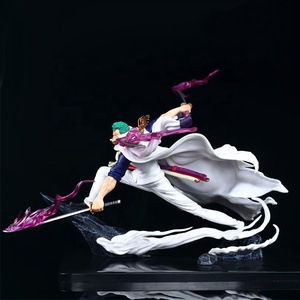 Nuevos modelos 28cm <span class=keywords><strong>dos</strong></span> estilos elegante <span class=keywords><strong>tres</strong></span> cuchillo flujo una pieza Doble arma batalla postura Luffy Ace Anime figura Zoro - Product Image 5