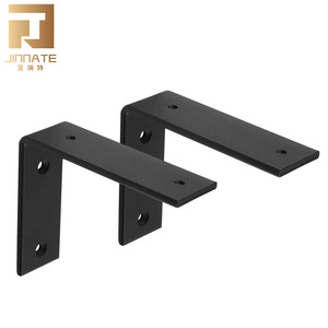 JINNATE Wall Mount Bracket 5mm Iron L-Shaped Furniture Support Bracket - Product Image 1