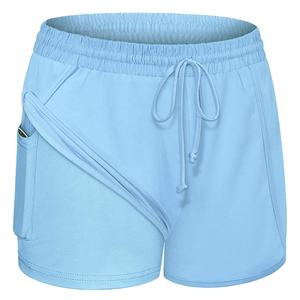 2024 femmes taille haute respirant entraînement Fitness sport Biker Shorts bout à bout Yoga Leggings bonne vente en gros approvisionnement - Product Image 1