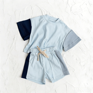 Preventa al por mayor: Ropa de boutique para hermanos, estilos de verano para bebés (niñas y niños), de algodón estampado y seda de leche suave, MOQ 5. - Product Image 3