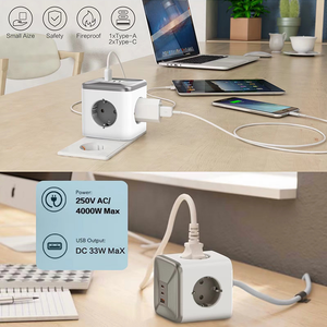 <span class=keywords><strong>Presa</strong></span> cubo potenza europa con porta USB <span class=keywords><strong>presa</strong></span> germania cavo di prolunga elettrico Multi <span class=keywords><strong>presa</strong></span> a muro adattatore - Product Image 6