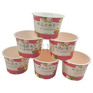 80g 3.3OZ pudding packaging plastic cup 100ml IML cup Scooping ice cream <b>dessert</b> cup factory supplier good price and quality - Product Image 2