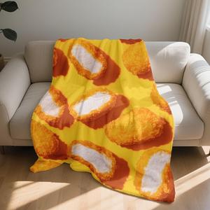 Assorted Print Chicken Flannel <b>Blanket</b> Throw <b>Blanket</b> Nap <b>Blanket</b> Cozy Warm Super Soft for Bedroom Living Room Custom Print - Product Image 1