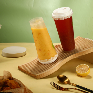 500 Pcs Trắng Leak-proof cup <span class=keywords><strong>cap</strong></span> Lót nắp, Vòng niêm phong miếng giấy không thấm nước tràn bằng chứng giấy cho nhựa uống cup 11cm - Product Image 3