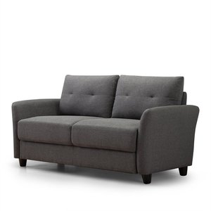 Ensemble de canapés modernes pliables en velours, meubles de salon de luxe, large, gris/noir/beige, pour chambre à coucher, hôtel et appartement - Product Image 3