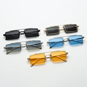 Gafas de Sol con Marco Metálico, Lentes Coloridas Personalizadas al por Mayor, Logotipo Personalizado de Moda OEM, Protección UV400 Antideslumbrante para Conducir, Unisex Vintage - Product Image 4