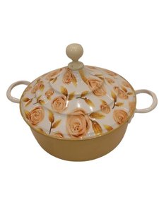 Olla multiusos de acero inoxidable con tapa segura para cocinar, servir y mantener comidas deliciosas calientes por más tiempo. - Product Image 1