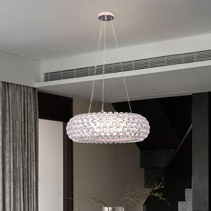 Lámpara Colgante <span class=keywords><strong>Zeus</strong></span> Sweat Drop Ion, Moderna y Sencilla para Sala de Estar, Comedor, Dormitorio, Centro Comercial, Techo con Piedras Preciosas, LED - Product Image 1