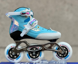 Patines en Línea con Parte Superior <span class=keywords><strong>de</strong></span> Microfibra, Carcasa <span class=keywords><strong>de</strong></span> Fibra <span class=keywords><strong>de</strong></span> <span class=keywords><strong>Carbono</strong></span>, Marco <span class=keywords><strong>de</strong></span> Aleación 7075, <span class=keywords><strong>Ruedas</strong></span> <span class=keywords><strong>de</strong></span> Alta Elasticidad 85A, Patines Profesionales para Deporte - Product Image 6