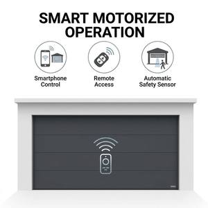 <span class=keywords><strong>Porte</strong></span> <span class=keywords><strong>de</strong></span> <span class=keywords><strong>garage</strong></span> <span class=keywords><strong>sectionnelle</strong></span> <span class=keywords><strong>motorisée</strong></span> intelligente avec commande à distance par smartphone, capteur <span class=keywords><strong>de</strong></span> sécurité automatique pour villa moderne - Product Image 2